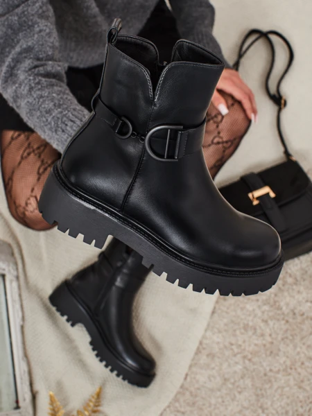 Еко шкіряні ботильйони жіночі Marques