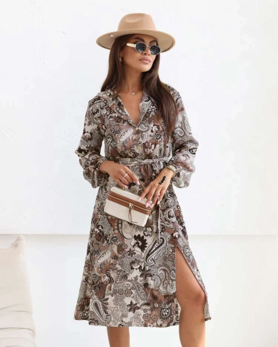 Жіноча принтована сукня міді Royalfashion