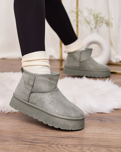 Royalfashion Сірі жіночі черевики на платформі Ersinella