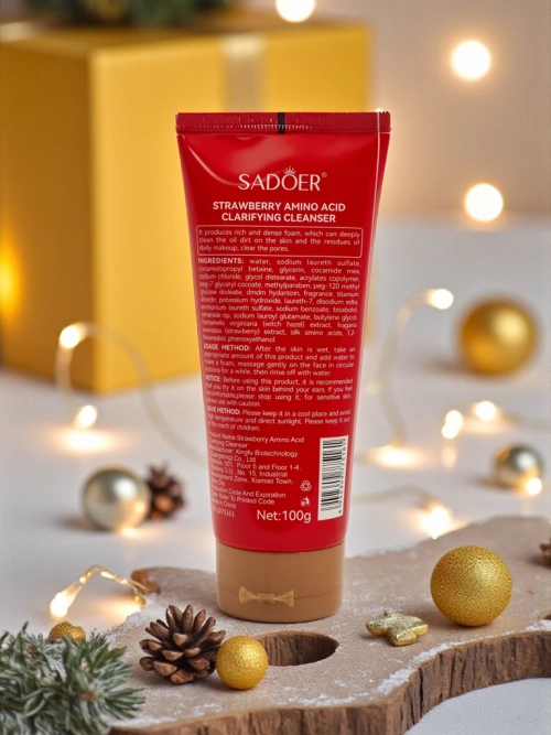 Sadoer Святковий Гель для вмивання з Полуницею та амінокислотами