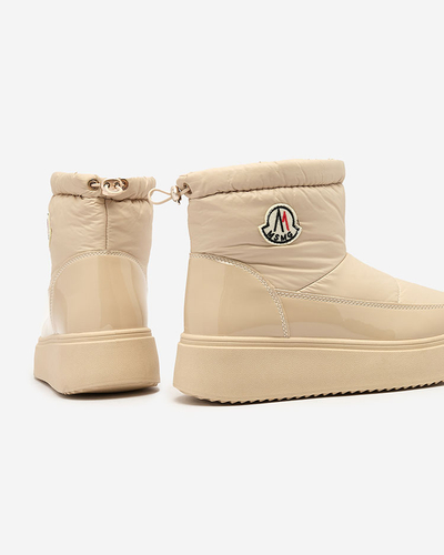 Royalfashion Dámské sněhule v béžové barvě Ademra