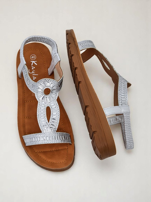 Royalfashion Жіночі сандалі з декоративними ремінцями Ava Shine