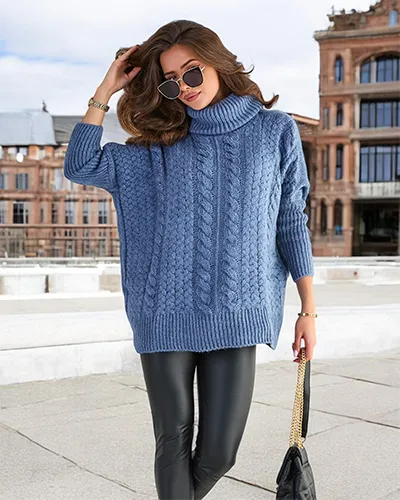 Жіночий светр з водолазкою Royalfashion