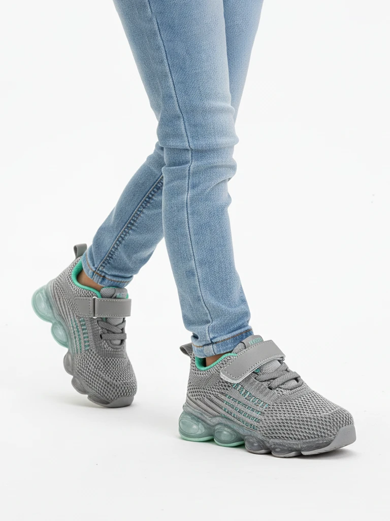 Dětské tenisky Astra Šedé Syntetické Sportovní na Léto