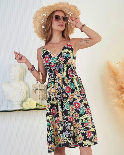 Жіноча бавовняна квіткова сукня Royalfashion