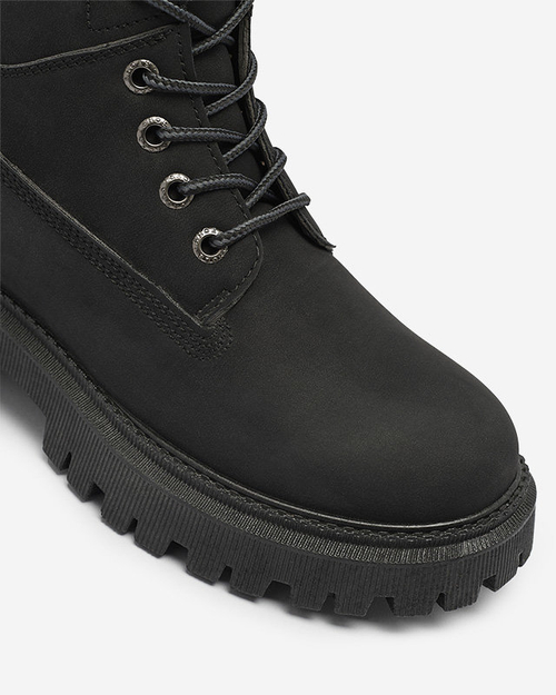 Чорні жіночі утеплені черевики-трапери Teruna - Взуття