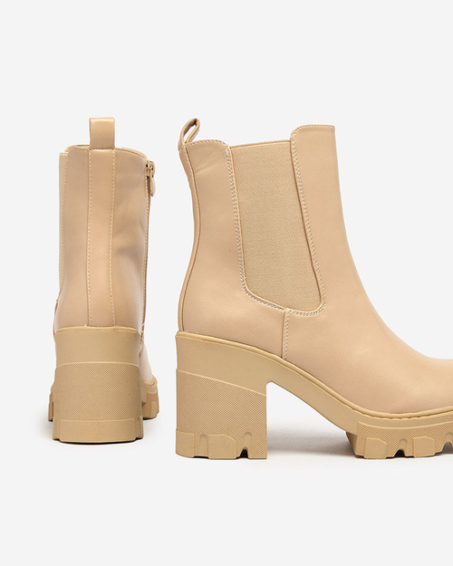 Royalfashion Світло-коричневі жіночі черевики Atherta на шпильці