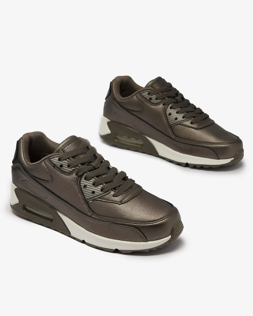 Жіночі спортивні кросівки на шнурівці графітового кольору Moteri - Взуття