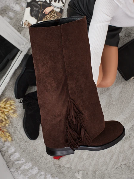 Жіночі чоботи еко замшеві з халявою Ismara