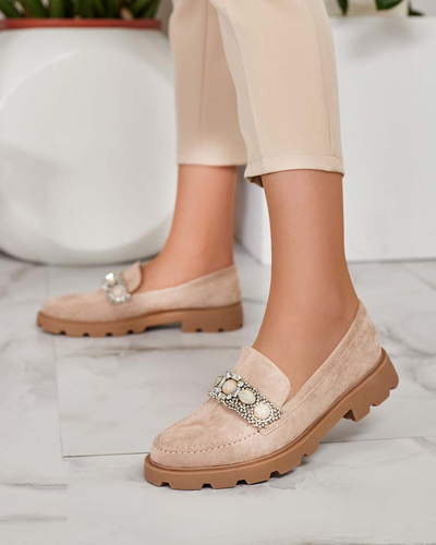 Royalfashion Жіночі мокасини з кольоровими цирконами Nel