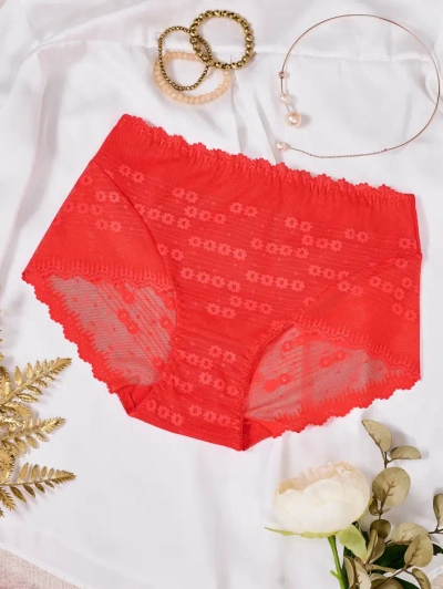 Royalfashion Bavlněné krajkové dámské hipster kalhotky VELIKOST PLUS