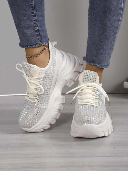 Royalfashion Жіночі спортивні кросівки з стразами Blysco