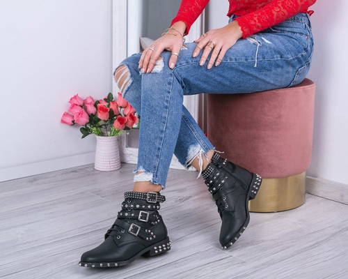 Czarne workery Addyson - Obuwie