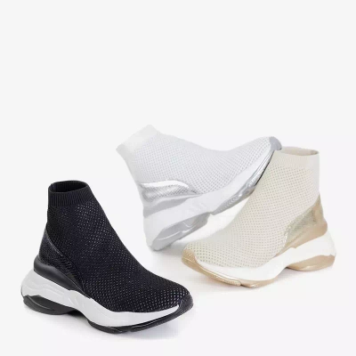 OUTLET Bílé vysoké sportovní boty Lupin - Footwear