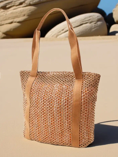 Royalfashion Велика солом'яна жіноча літня сумка