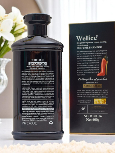 Wellice Parfémovaný šampon na vlasy s keratinem uhlazuje a hydratuje
