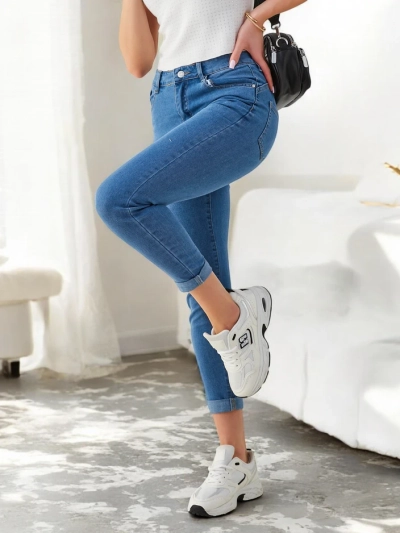 Royalfashion Damské bavlněné tapered džíny
