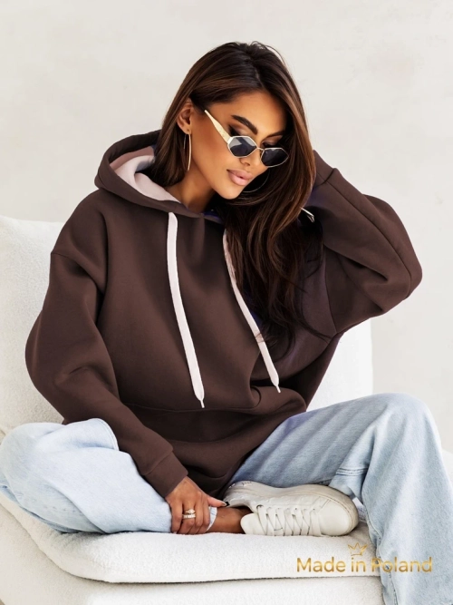 Royalfashion Жіноча блуза з капюшоном оверсайз