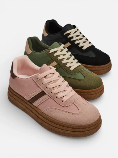 Sneakers Damskie Flora Różowe Ekologiczne Sportowe na Lato