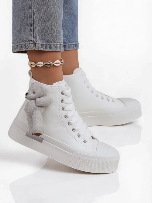 Royalfashion Жіночі високі кеди з ведмедиком Теді