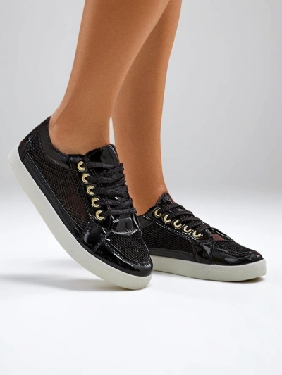 Royalfashion Patent dámské sneakers z ekologické kůže Azzuros
