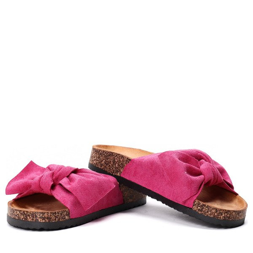 Różowe klapki- Obuwie