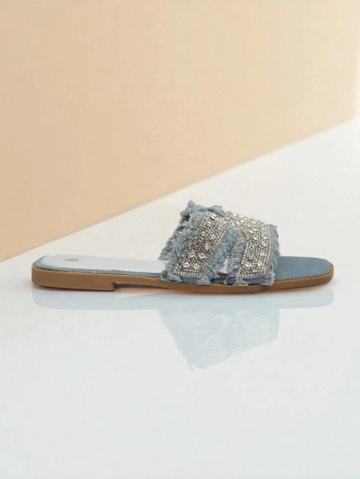 Royalfashion Dámské pantofle s kamínky CrystalEase