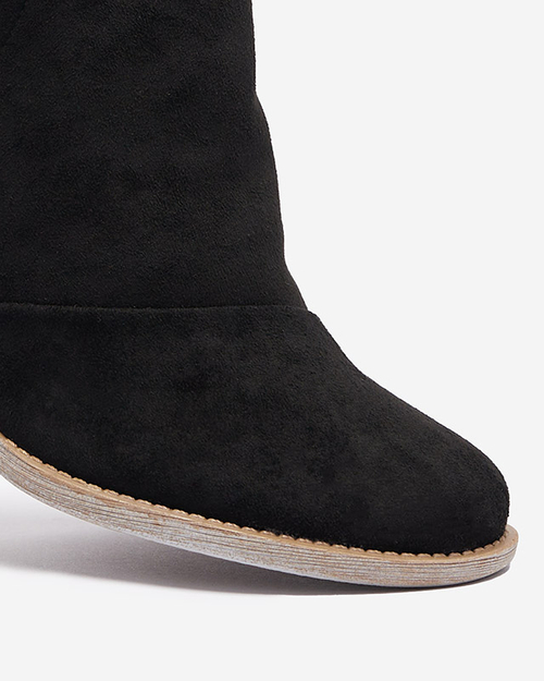 Чорні жіночі ботильйони Karela