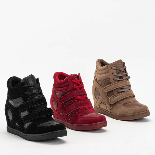 Бордові жіночі кеди на закритому якорі Janomi - Взуття