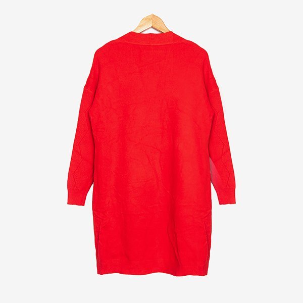 Dámský svetr červený svetr - oblečení