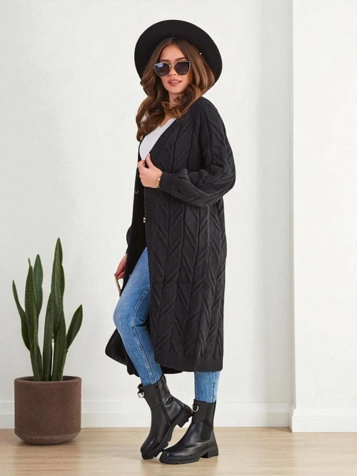 Жіночий в'язаний пончо-светр Royalfashion