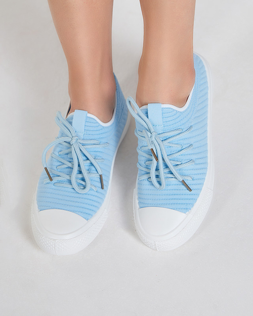 Сині жіночі ребристі кросівки Manfer- Footwear