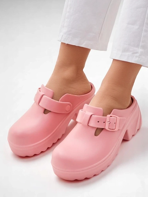 Royalfashion Жіночі гумові босоніжки на підборах Voxones