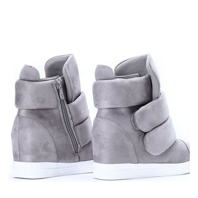 Šedé tenisky se zakrytým klínem Oh Little Girl - Obuv