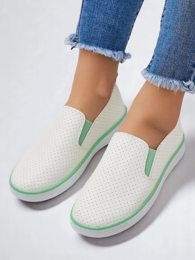 Royalfashion Dámské perforované slip-on boty Kassias