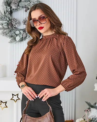 Royalfashion Жіноча сорочка з стразами