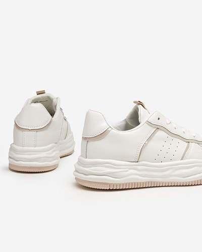 OUTLET Béžová dámská sportovní obuv s vsadkami Dekavi - Obuv