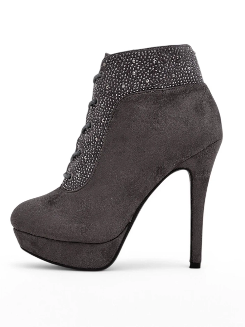 Чоботи на блискавці Royalfashion для жінок з блискітками Efelolo