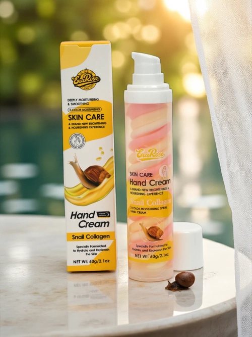 EraRose Aurora Snail Collagen Hand Cream зволожуючий крем для рук 60г
