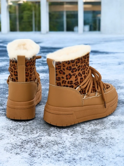 Royalfashion Dámské kožené sněhule Moniuc