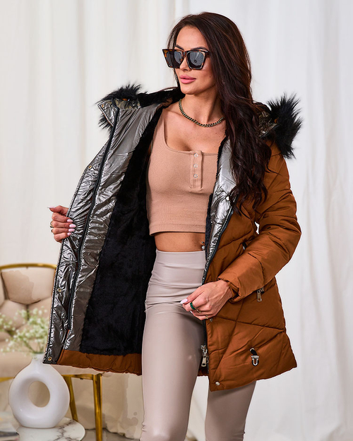Жіноча зимова куртка Royalfashion Brown
