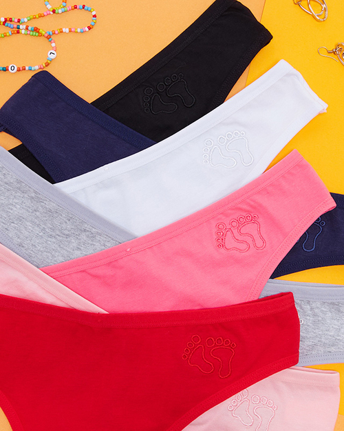 Трусики жіночі бавовняні стринги комплект 7 шт. - Нижня білизна