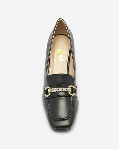 Чорні жіночі туфлі-мокасини Kolalic- Footwear