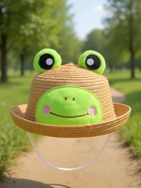 Royalfashion Dětský slaměný klobouk Froggy Shade Hat