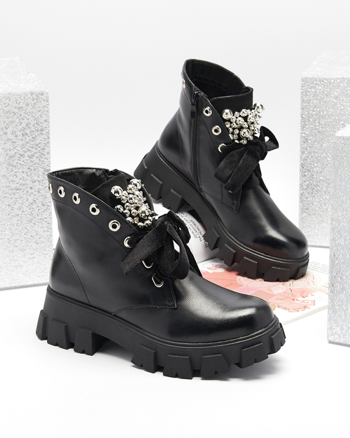 Чоботи жіночі чорні Selpo- Workers Shoes