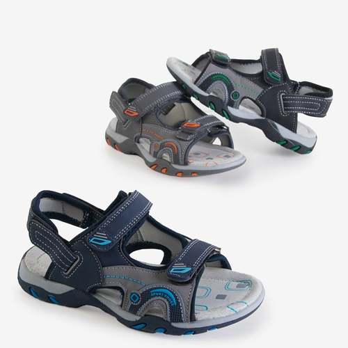 Темно-сині дитячі сандалі на липучках Rupert