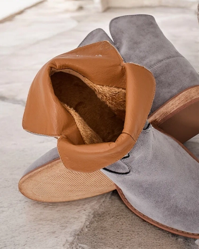 Royalfashion Kowboy-style kotníkové boty na zakryté klíně Bluestone