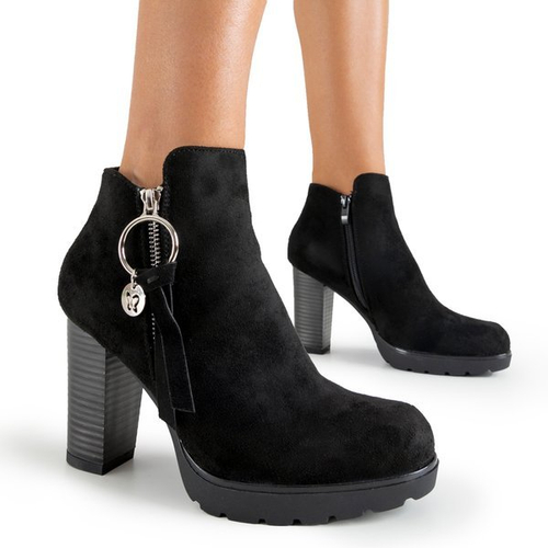 Чорні жіночі ботильйони з прикрасами від Bekhof - Взуття
