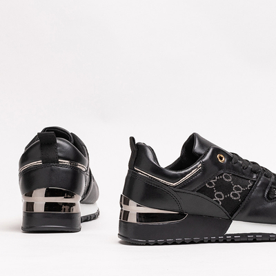 Černé dámské sportovní boty s potiskem Engla - Obuv