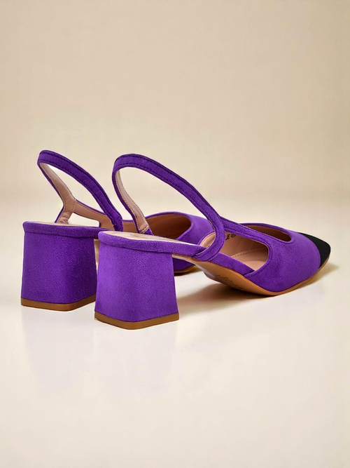 Royalfashion Жіночі туфлі-човники на низькому каблуці з декоративним носком Eleganzo